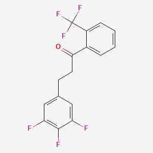 2'-Trifluoromethyl-3-(3,4,5-trifluorophenyl)propiophenone - 898778-30-8
