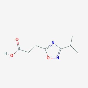3-(3-Isopropyl-[1,2,4]oxadiazol-5-yl)-propionic acid - 947013-67-4