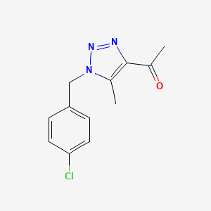1-[1-(4-chlorobenzyl)-5-methyl-1H-1,2,3-triazol-4-yl]-1-ethanone - 1033463-42-1