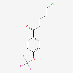 5-Chloro-1-oxo-1-(4-trifluoromethoxyphenyl)pentane - 898761-63-2