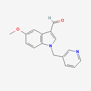 5-methoxy-1-(pyridin-3-ylmethyl)-1H-indole-3-carbaldehyde - 1030421-44-3
