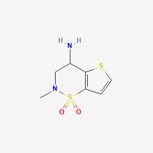 2-methyl-3,4-dihydro-2H-thieno[2,3-e][1,2]thiazin-4-amine 1,1-dioxide - 1114597-89-5