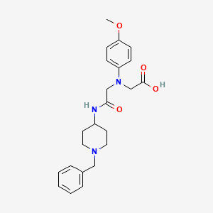 [{2-[(1-Benzylpiperidin-4-yl)amino]-2-oxoethyl}-(4-methoxyphenyl)amino]acetic acid - 1142204-57-6