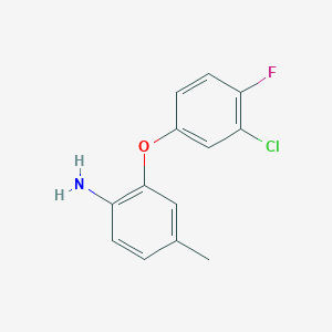 2-(3-Chloro-4-fluorophenoxy)-4-methylaniline - 946774-33-0