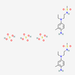 N-[2-(4-amino-N-ethyl-3-methylanilino)ethyl]methanesulfonamide;sulfuric acid - 25646-71-3