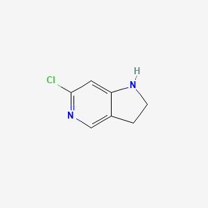 6-Chloro-2,3-dihydro-1h-pyrrolo[3,2-c]pyridine - 23596-25-0