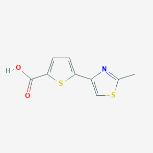 5-(2-Methyl-1,3-thiazol-4-yl)thiophene-2-carboxylic acid - 400715-45-9