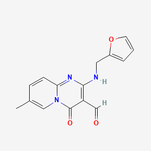 2-[(2-Furylmethyl)amino]-7-methyl-4-oxo-4H-pyrido[1,2-A]pyrimidine-3-carbaldehyde - 314746-80-0