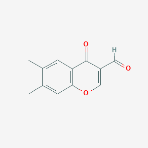 6,7-Dimethyl-4-oxo-4H-chromene-3-carbaldehyde - 57803-07-3