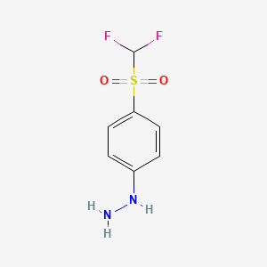 {4-[(Difluoromethyl)sulfonyl]phenyl}hydrazine - 4837-28-9