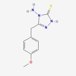 4-amino-5-(4-methoxybenzyl)-4H-1,2,4-triazole-3-thiol - 93073-14-4