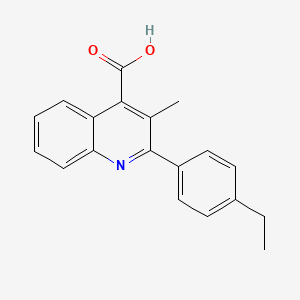 2-(4-Ethylphenyl)-3-methylquinoline-4-carboxylic acid - 350997-48-7