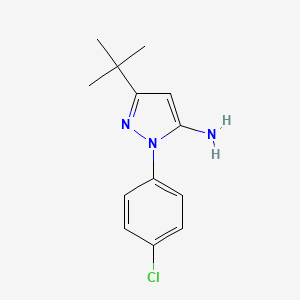 3-(tert-Butyl)-1-(4-chlorophenyl)-1H-pyrazol-5-amine - 478016-00-1