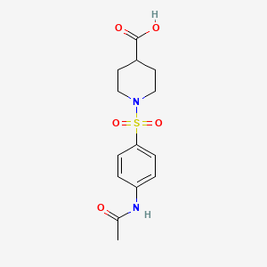 1-(4-Acetylamino-benzenesulfonyl)-piperidine-4-carboxylic acid - 314744-44-0