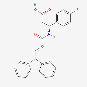 (R)-3-((((9H-Fluoren-9-yl)methoxy)carbonyl)amino)-3-(4-fluorophenyl)propanoic acid - 479064-95-4