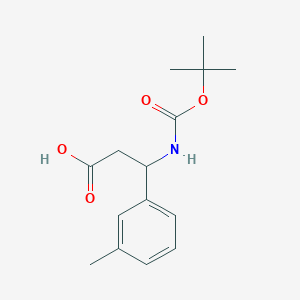 3-[(Tert-butoxycarbonyl)amino]-3-(3-methylphenyl)propanoic acid - 284493-57-8