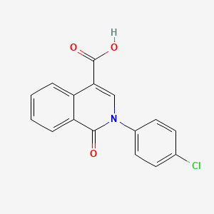 2-(4-Chlorophenyl)-1-oxo-1,2-dihydroisoquinoline-4-carboxylic acid - 78364-19-9