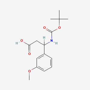 3-((tert-Butoxycarbonyl)amino)-3-(3-methoxyphenyl)propanoic acid - 284493-53-4
