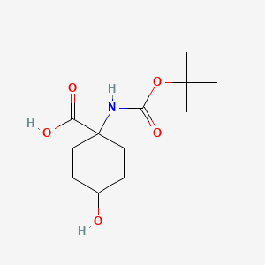 1-{[(Tert-butoxy)carbonyl]amino}-4-hydroxycyclohexane-1-carboxylic acid - 369403-08-7