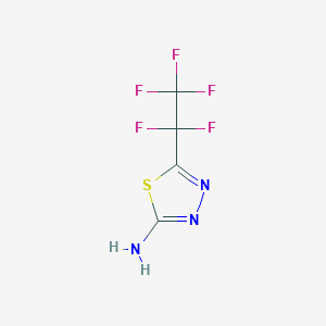 5-Pentafluoroethyl-[1,3,4]thiadiazol-2-ylamine - 51314-64-8