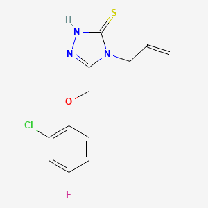 4-allyl-5-[(2-chloro-4-fluorophenoxy)methyl]-4H-1,2,4-triazole-3-thiol - 667414-13-3