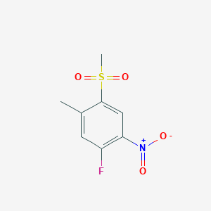 1-Fluoro-5-methyl-4-(methylsulfonyl)-2-nitrobenzene - 849035-74-1