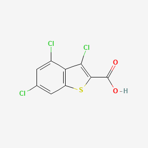 3,4,6-Trichloro-1-benzothiophene-2-carboxylic acid - 34576-90-4