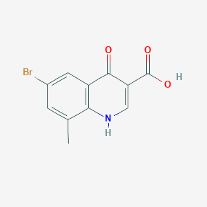 6-Bromo-4-hydroxy-8-methylquinoline-3-carboxylic acid - 67643-46-3