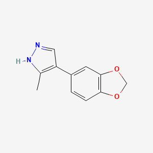 4-(1,3-benzodioxol-5-yl)-3-methyl-1H-pyrazole - 667400-03-5