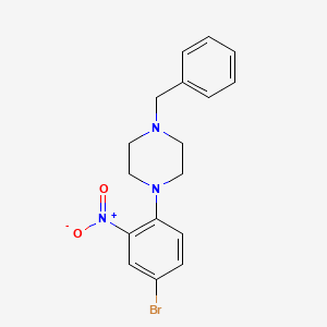 1-Benzyl-4-(4-bromo-2-nitrophenyl)piperazine - 883522-59-6