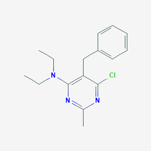 (5-Benzyl-6-chloro-2-methyl-pyrimidin-4-yl)-diethyl-amine - 500156-07-0