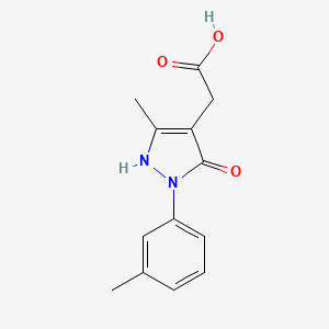(5-Hydroxy-3-methyl-1-m-tolyl-1H-pyrazol-4-yl)-acetic acid - 1015844-54-8