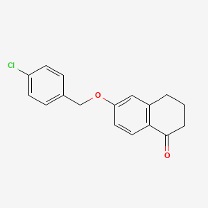 6-((4-Chlorobenzyl)oxy)-3,4-dihydronaphthalen-1(2H)-one - 88628-47-1