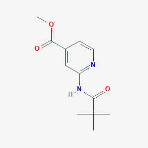 2-(2,2-Dimethyl-propionylamino)-isonicotinic acid methyl ester - 470463-38-8