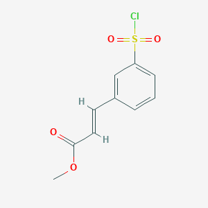 (E)-Methyl 3-(3-(chlorosulfonyl)phenyl)acrylate - 610801-83-7