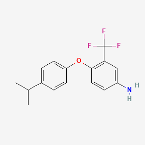 4-(4-Isopropylphenoxy)-3-(trifluoromethyl)aniline - 946697-76-3
