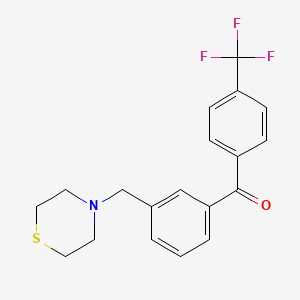 3-Thiomorpholinomethyl-4'-trifluoromethylbenzophenone - 898763-49-0