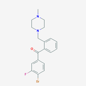 4-Bromo-3-fluoro-2'-(4-methylpiperazinomethyl) benzophenone - 898783-25-0