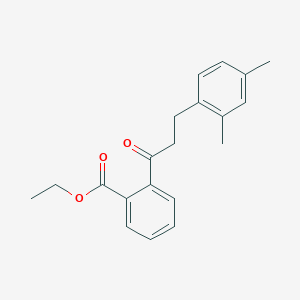 2'-Carboethoxy-3-(2,4-dimethylphenyl)propiophenone - 898793-71-0