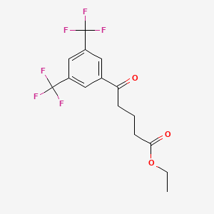 Ethyl 5-(3,5-ditrifluoromethylphenyl)-5-oxovalerate - 898792-94-4