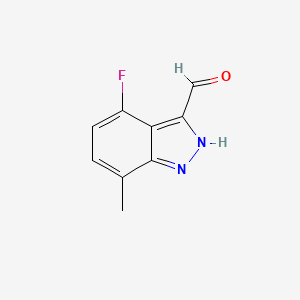 4-Fluoro-7-methyl-1H-indazole-3-carbaldehyde - 1000340-63-5