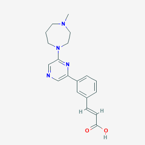 (2e)-3-{3-[6-(4-Methyl-1,4-Diazepan-1-Yl)pyrazin-2-Yl]phenyl}prop-2-Enoic Acid - 1006699-32-6