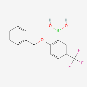 2-Benzyloxy-5-trifluoromethylphenylboronic acid - 612833-41-7