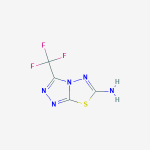 3-(Trifluoromethyl)-[1,2,4]triazolo[3,4-b][1,3,4]thiadiazol-6-amine - 24848-34-8