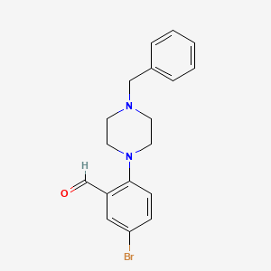 2-(4-Benzylpiperazin-1-yl)-5-bromobenzaldehyde - 883512-03-6