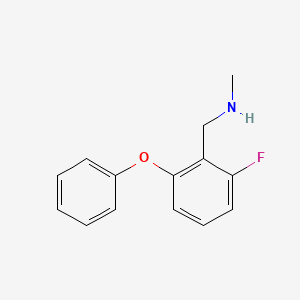 1-(2-Fluoro-6-phenoxyphenyl)-N-methylmethanamine - 902836-71-9