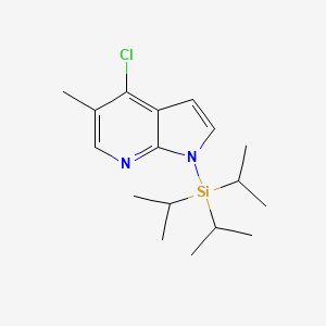 4-Chloro-5-methyl-1-(triisopropylsilyl)-1H-pyrrolo[2,3-b]pyridine - 942920-17-4