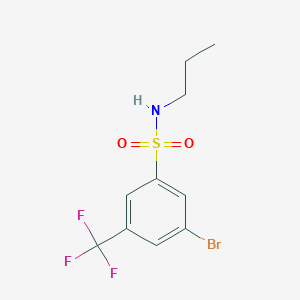 3-Bromo-N-propyl-5-(trifluoromethyl)benzenesulfonamide - 951884-67-6