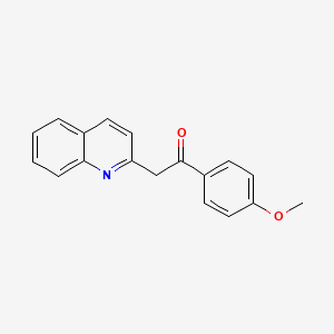 1-(4-Methoxyphenyl)-2-quinolin-2-ylethanone - 7469-86-5
