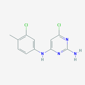 6-chloro-n4-(3-chloro-4-methylphenyl)pyrimidine-2,4-diamine - 6635-60-5